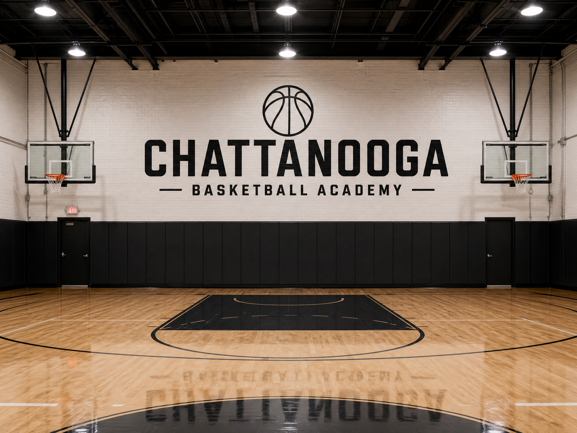 Full-court game at the Chattahoops basketball facility